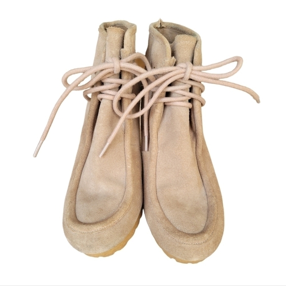 Michael Kors Wedge Suede Ankle Bootie Size 7.5 - Picture 3 of 6